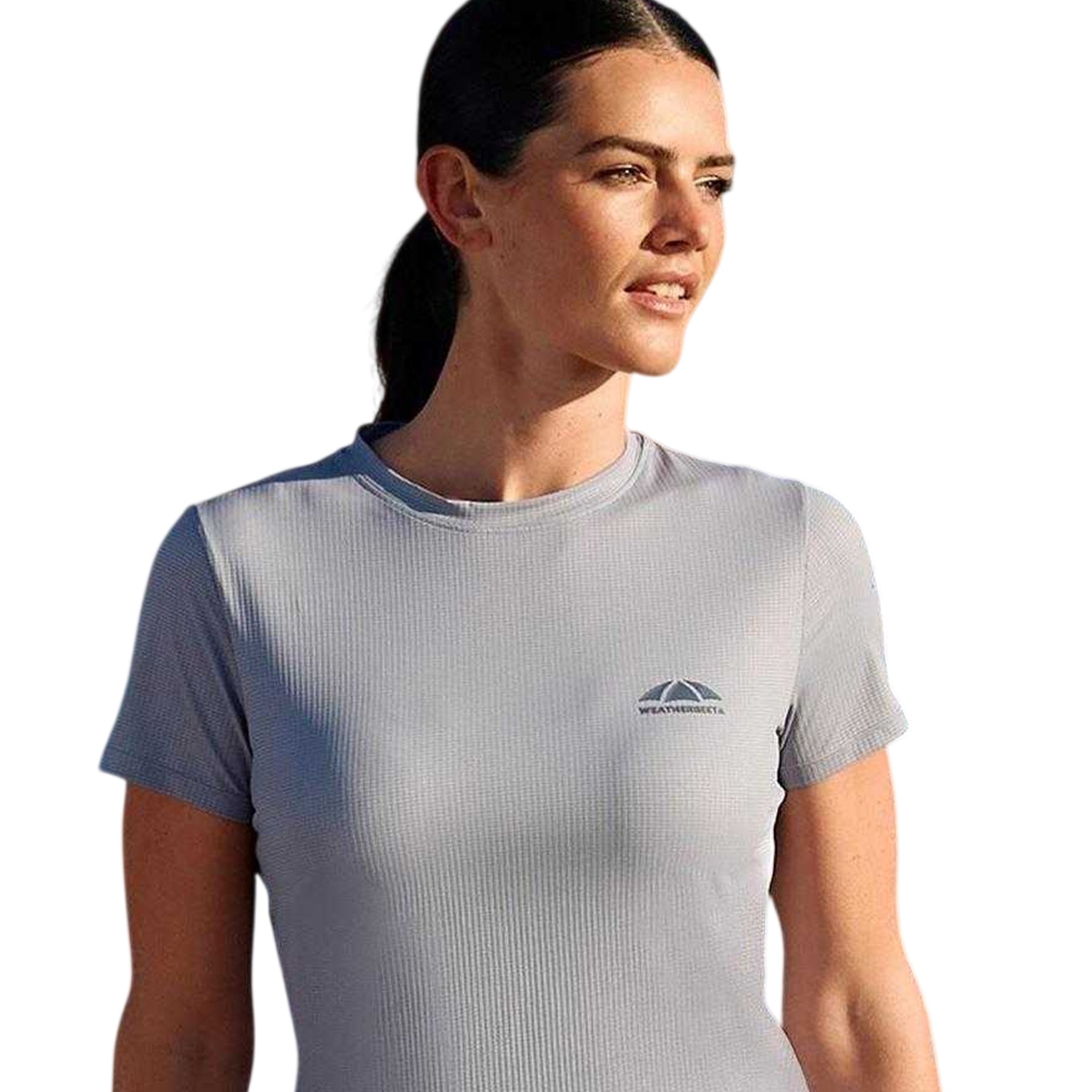 Bluestone - Side - Weatherbeeta Womens-Ladies Copper Ribbed Relaxed Fit T-Shirt
