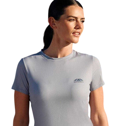 Bluestone - Side - Weatherbeeta Womens-Ladies Copper Ribbed Relaxed Fit T-Shirt