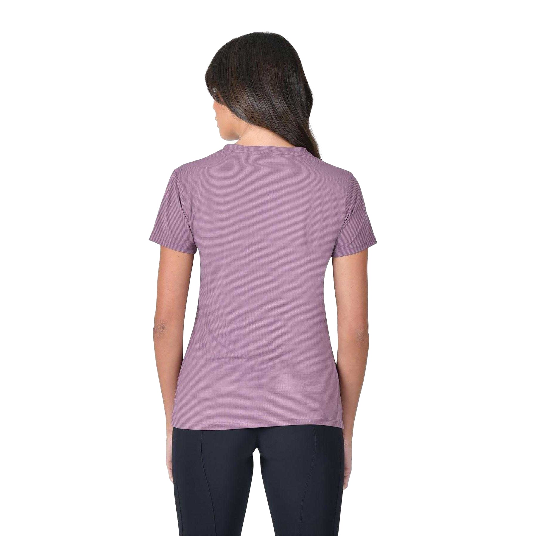Mauve Wine - Back - Weatherbeeta Womens-Ladies Copper Ribbed Relaxed Fit T-Shirt