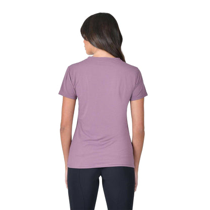 Mauve Wine - Back - Weatherbeeta Womens-Ladies Copper Ribbed Relaxed Fit T-Shirt