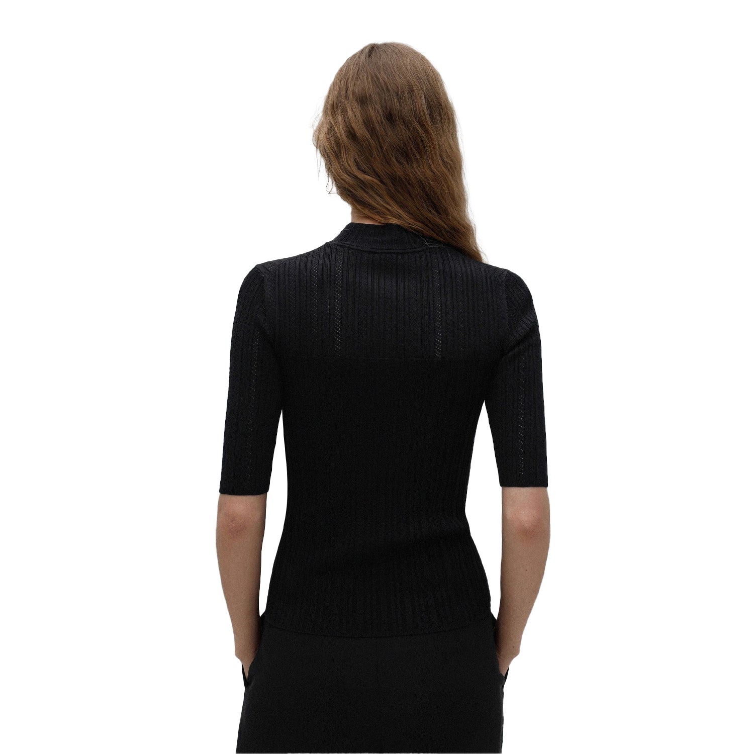 Black - Back - Hugo Womens-Ladies Shomania Sweater Top