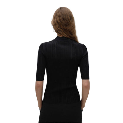 Black - Back - Hugo Womens-Ladies Shomania Sweater Top