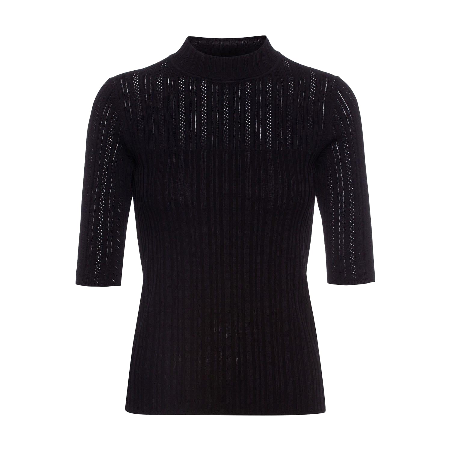 Black - Front - Hugo Womens-Ladies Shomania Sweater Top