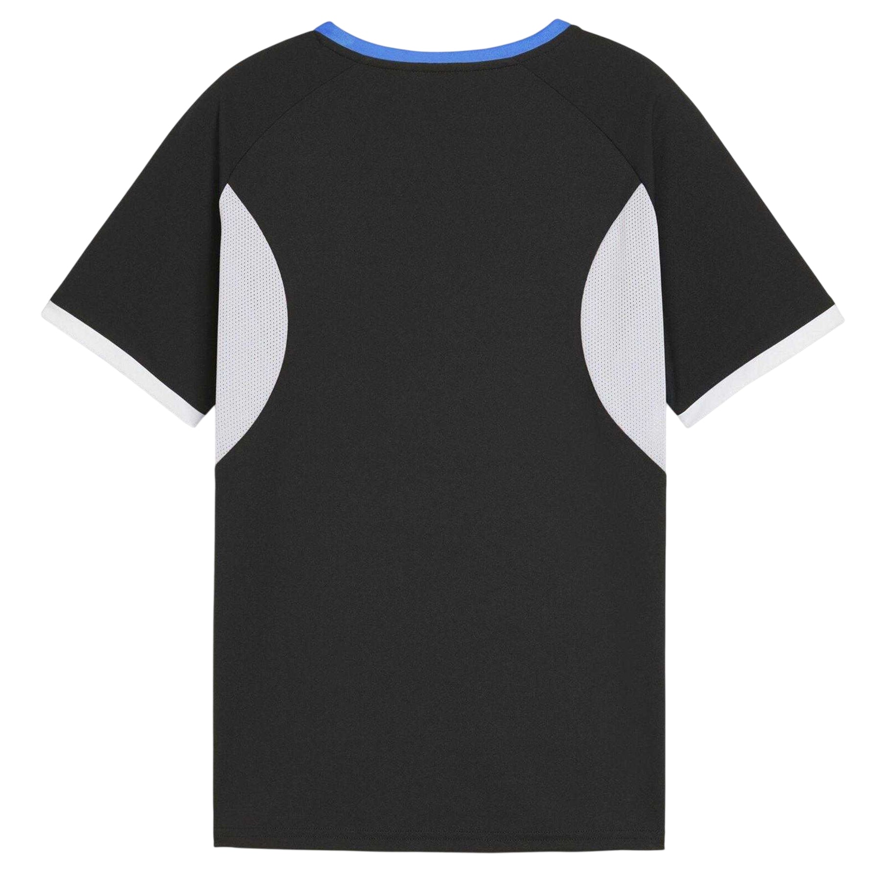 Black-White-Ultramarine Blue - Back - Puma Childrens-Kids Individualliga Graphic T-Shirt