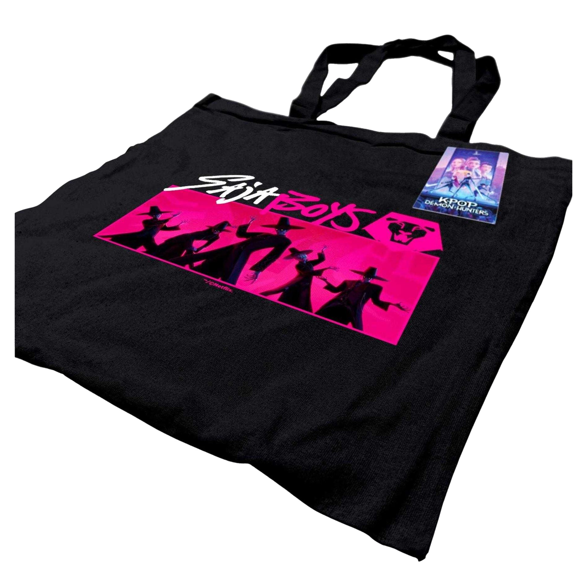 Black - Back - K-Pop Demon Hunters Saja Boys Tote Bag