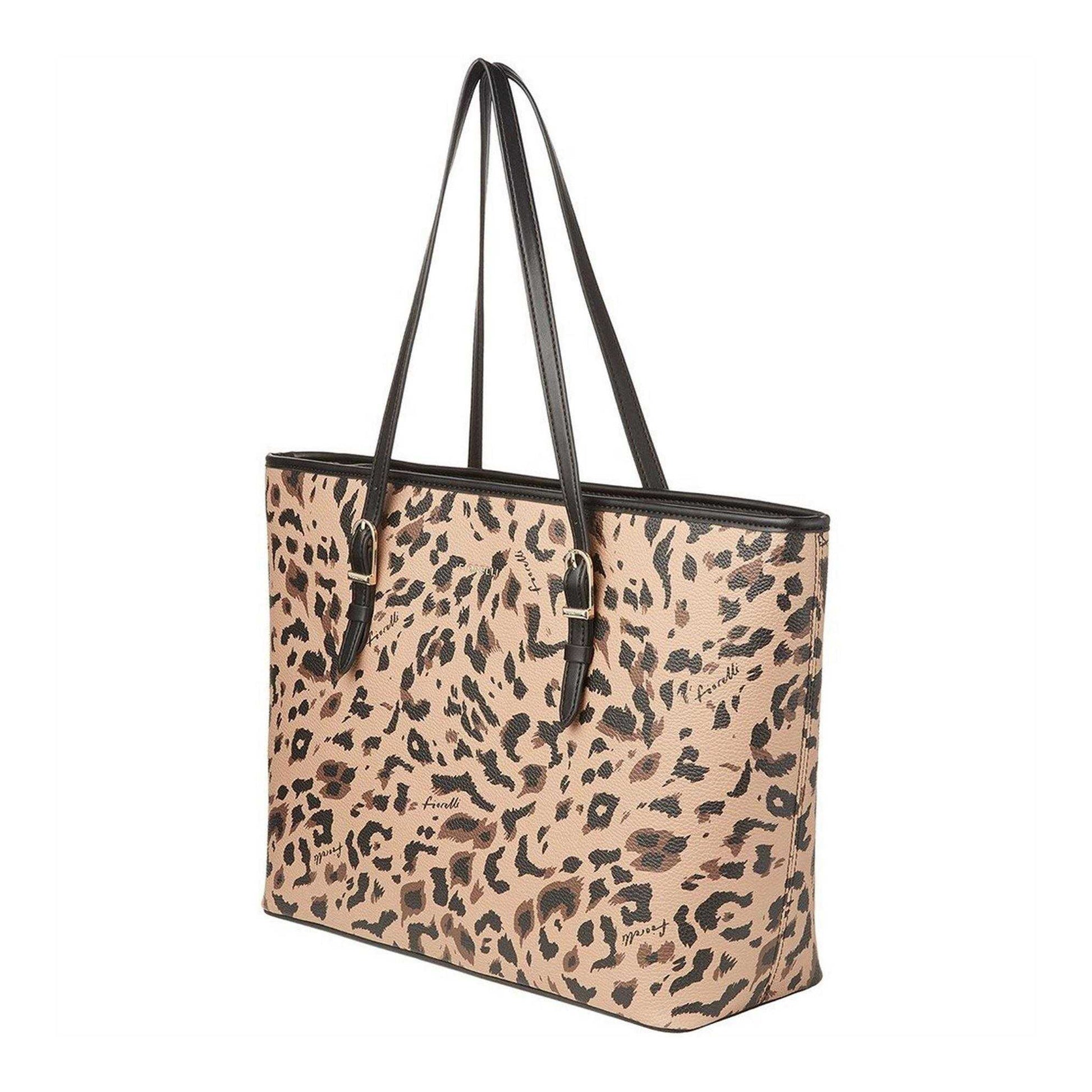 Leopard - Side - Fiorelli Etta Leopard Print Tote Bag
