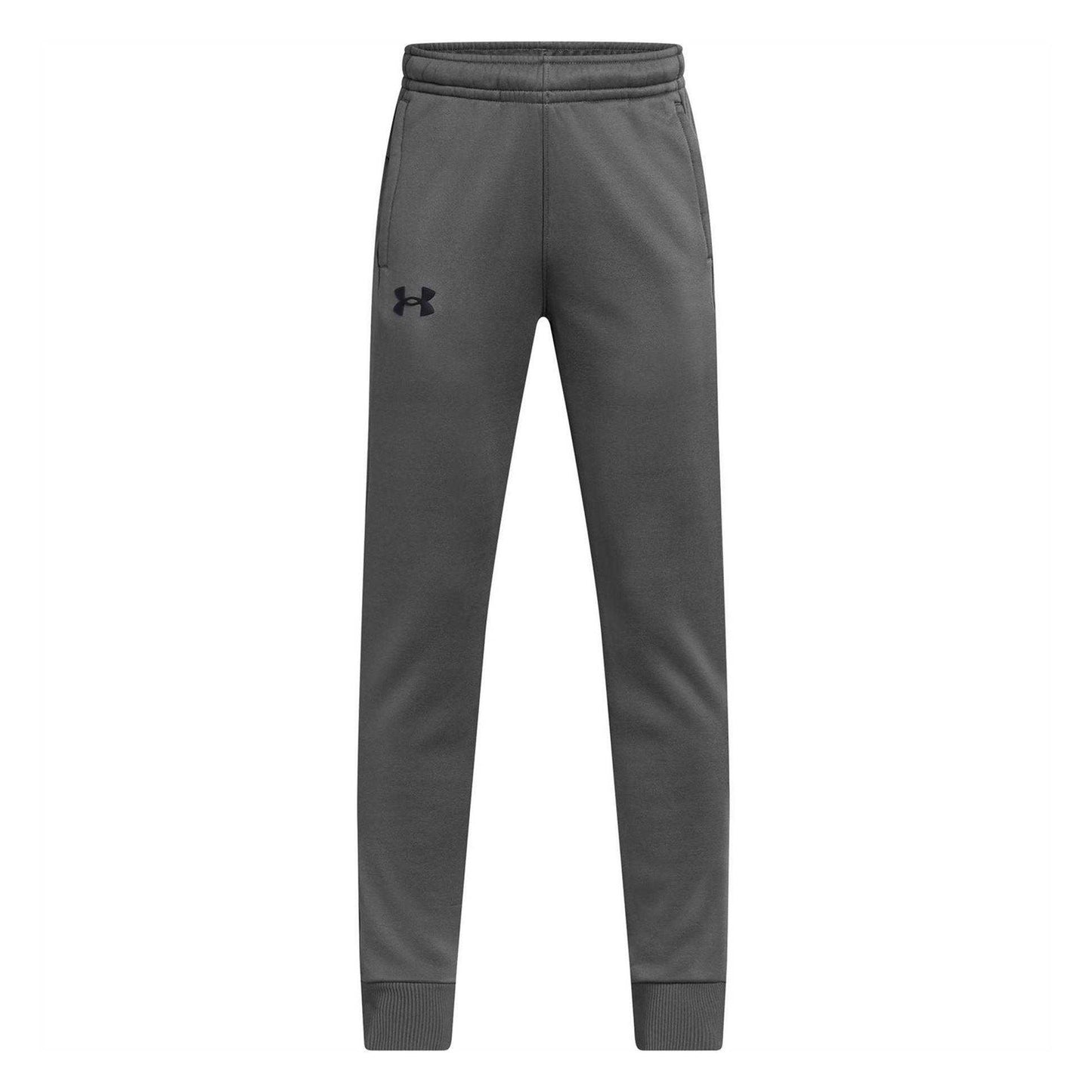 Grey - Front - Under Armour Childrens-Kids Armour Hardwearing Joggers