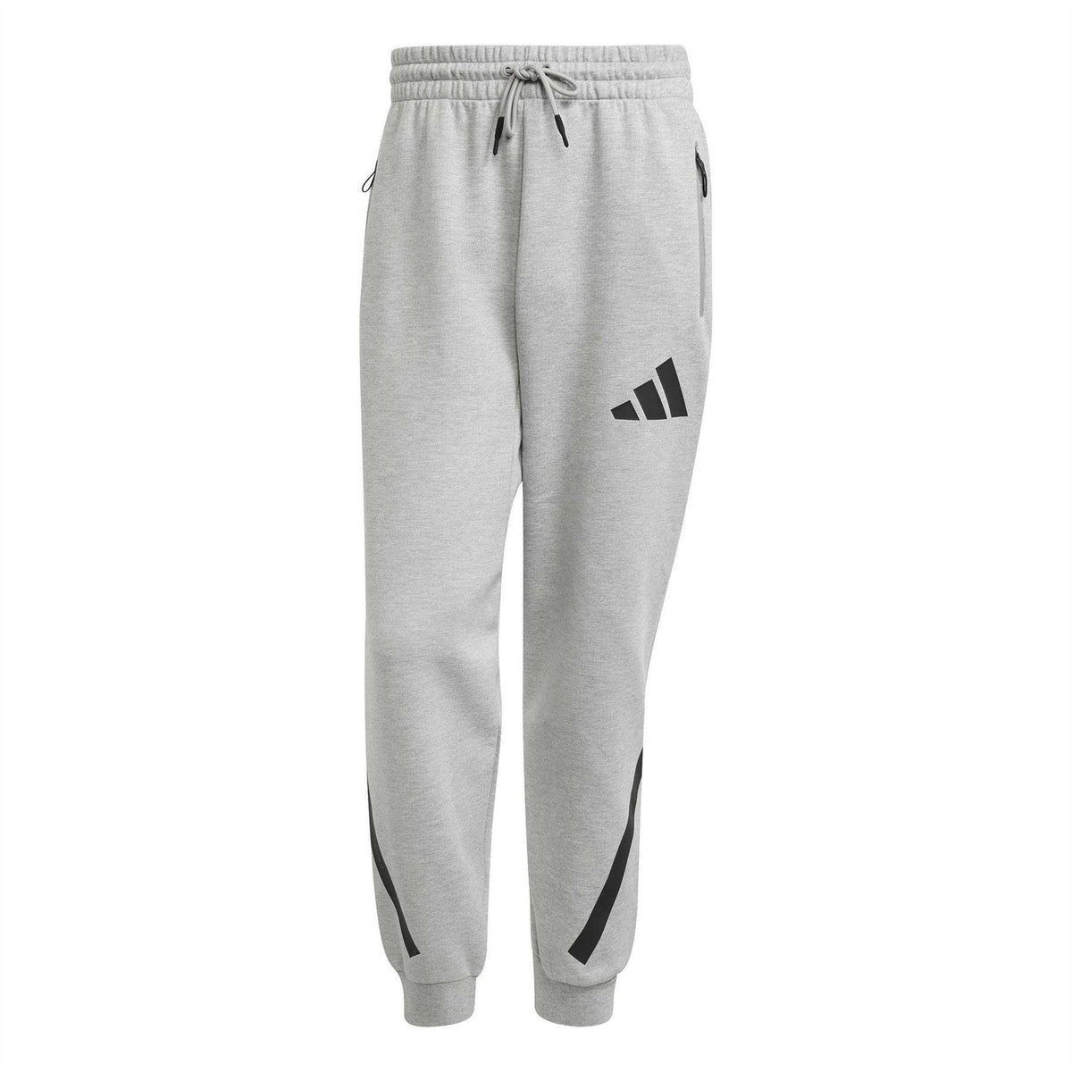 Medium Heather Grey - Front - Adidas Mens Z.N.E. Relaxed Fit Joggers