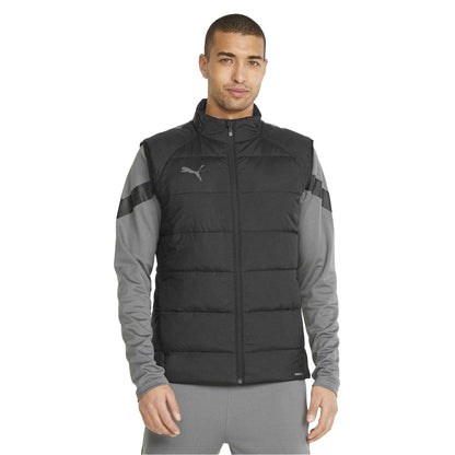 Black - Lifestyle - Puma Mens TeamLIGA Quilted Sleeveless Gilet