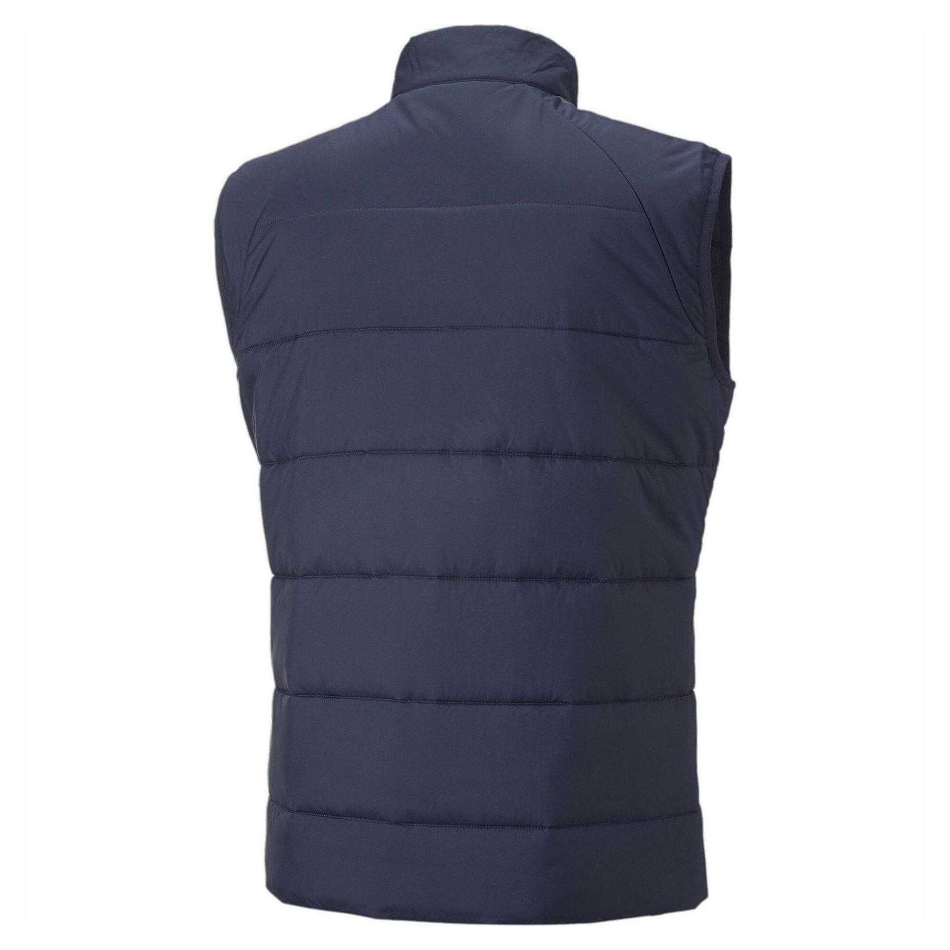 Peacoat - Back - Puma Mens TeamLIGA Quilted Sleeveless Gilet