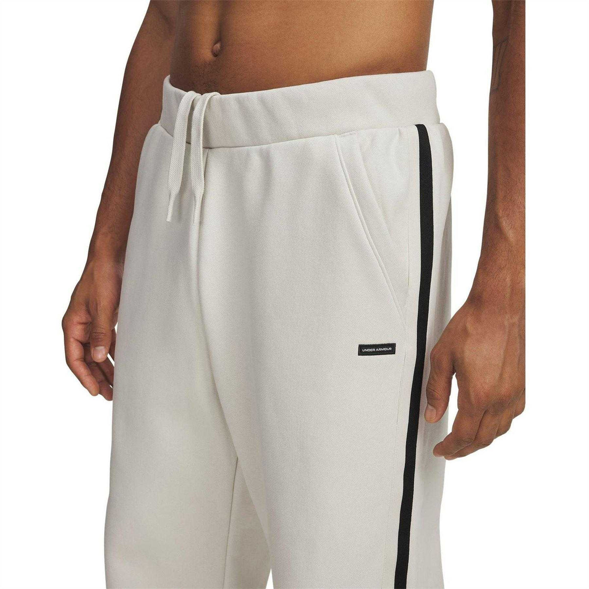 White - Side - Under Armour Mens Icon Joggers