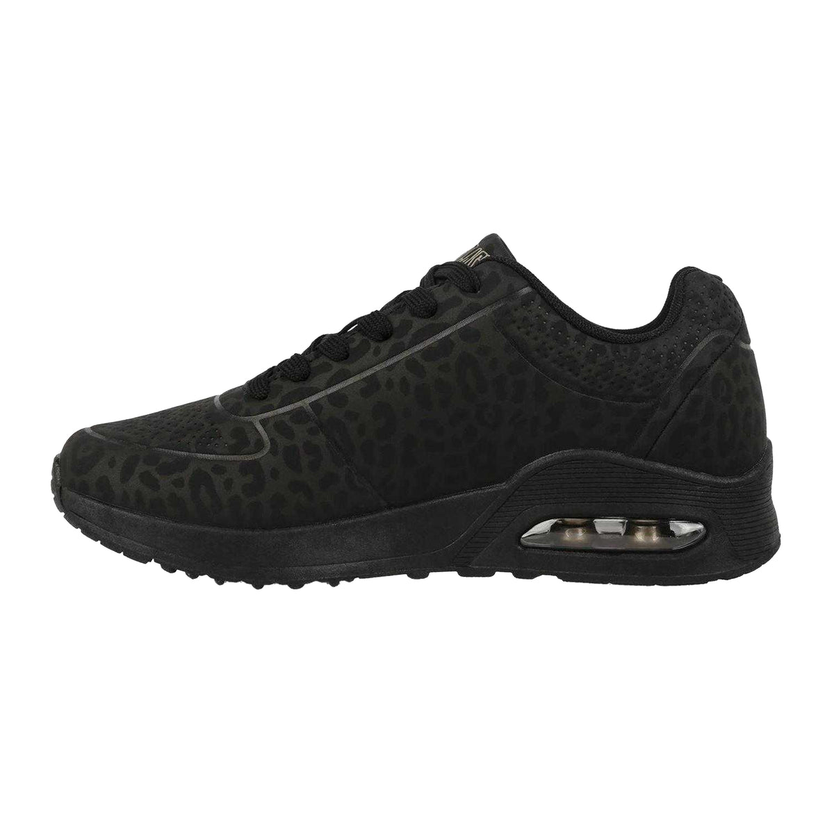 Black-Leopard - Back - Everlast Womens-Ladies Kaiso Trainers