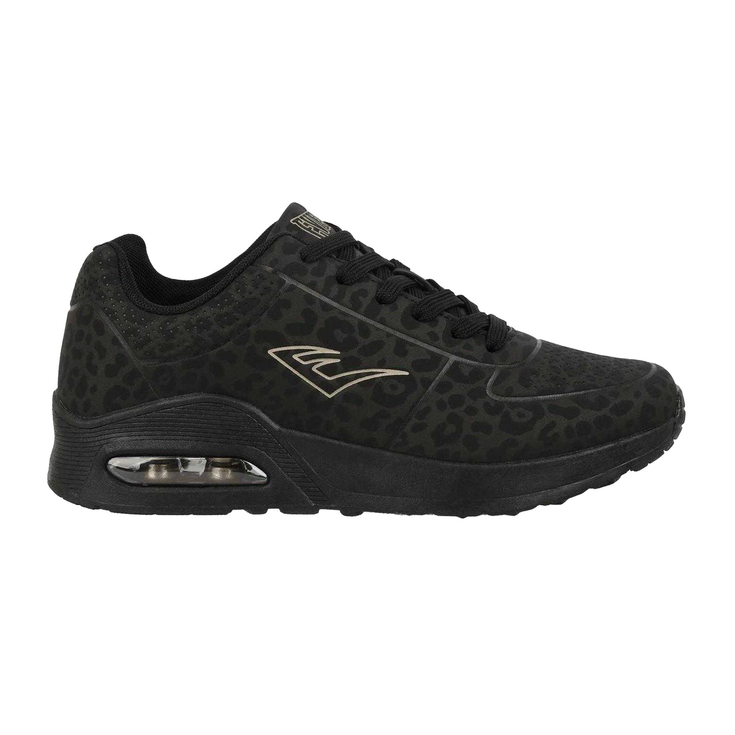 Black-Leopard - Front - Everlast Womens-Ladies Kaiso Trainers