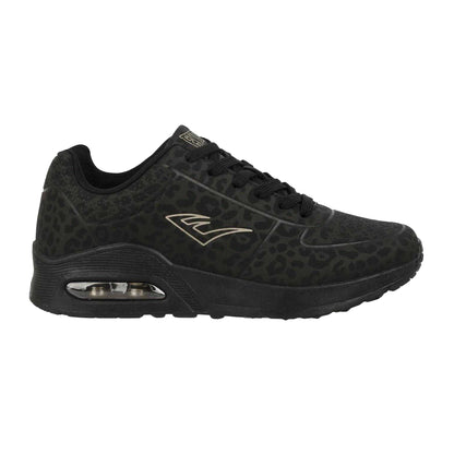 Black-Leopard - Front - Everlast Womens-Ladies Kaiso Trainers