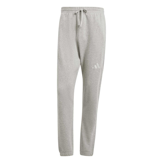 Medium Heather Grey - Front - Adidas Mens Tapered Leg Joggers