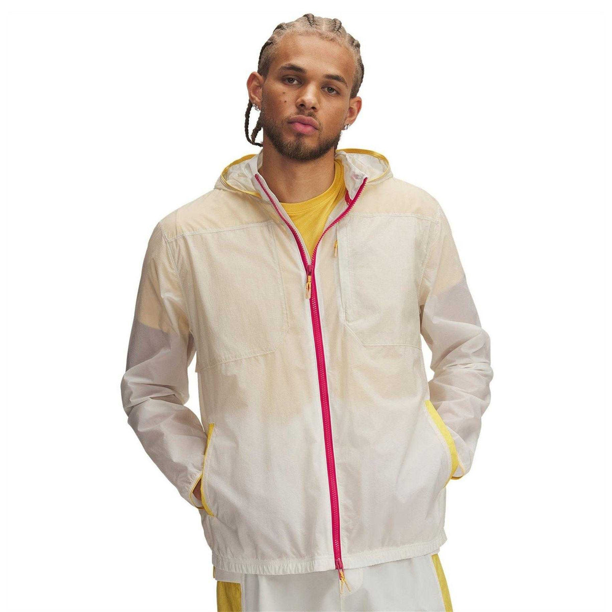 Brown - Lifestyle - Under Armour Mens Trail Run Patterned Hooded Jacket