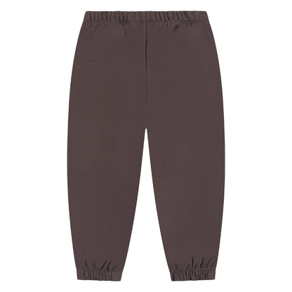 Brown - Back - Couture Club Childrens-Kids CTRE Cotton Blend Joggers