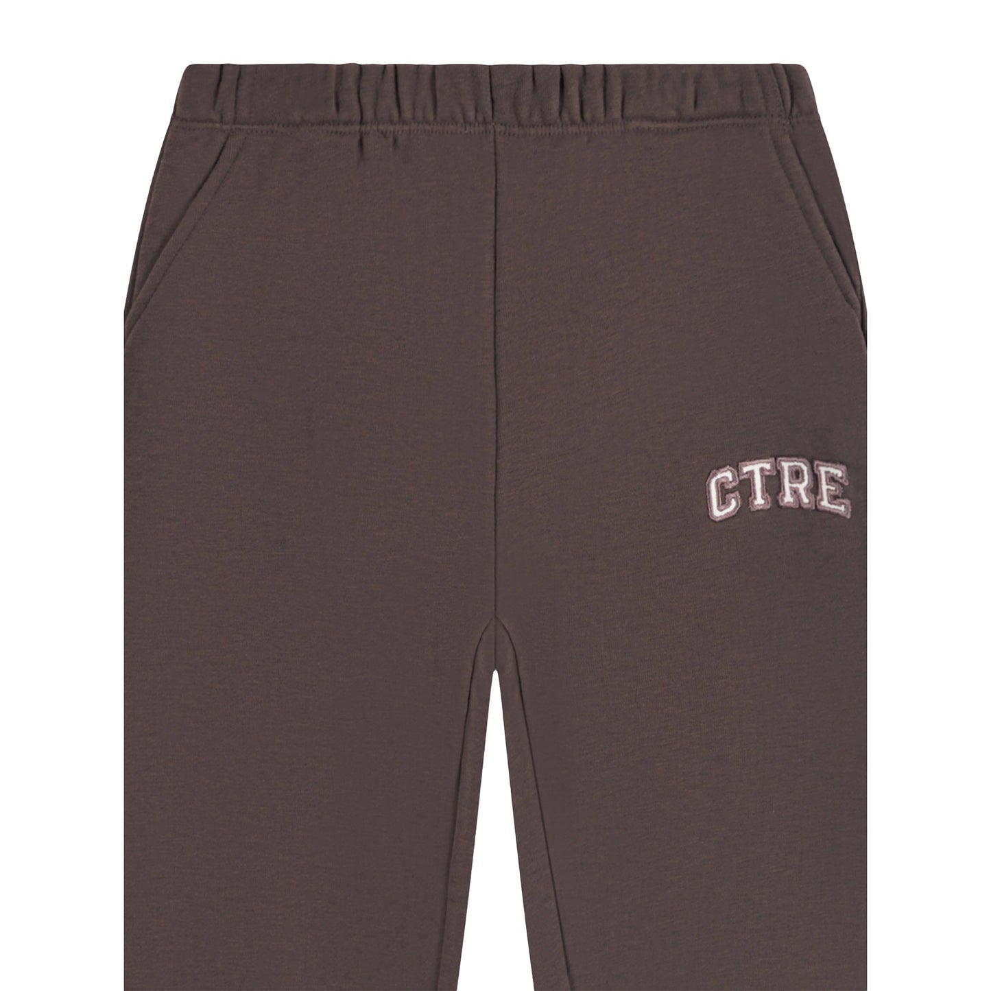 Brown - Side - Couture Club Childrens-Kids CTRE Cotton Blend Joggers