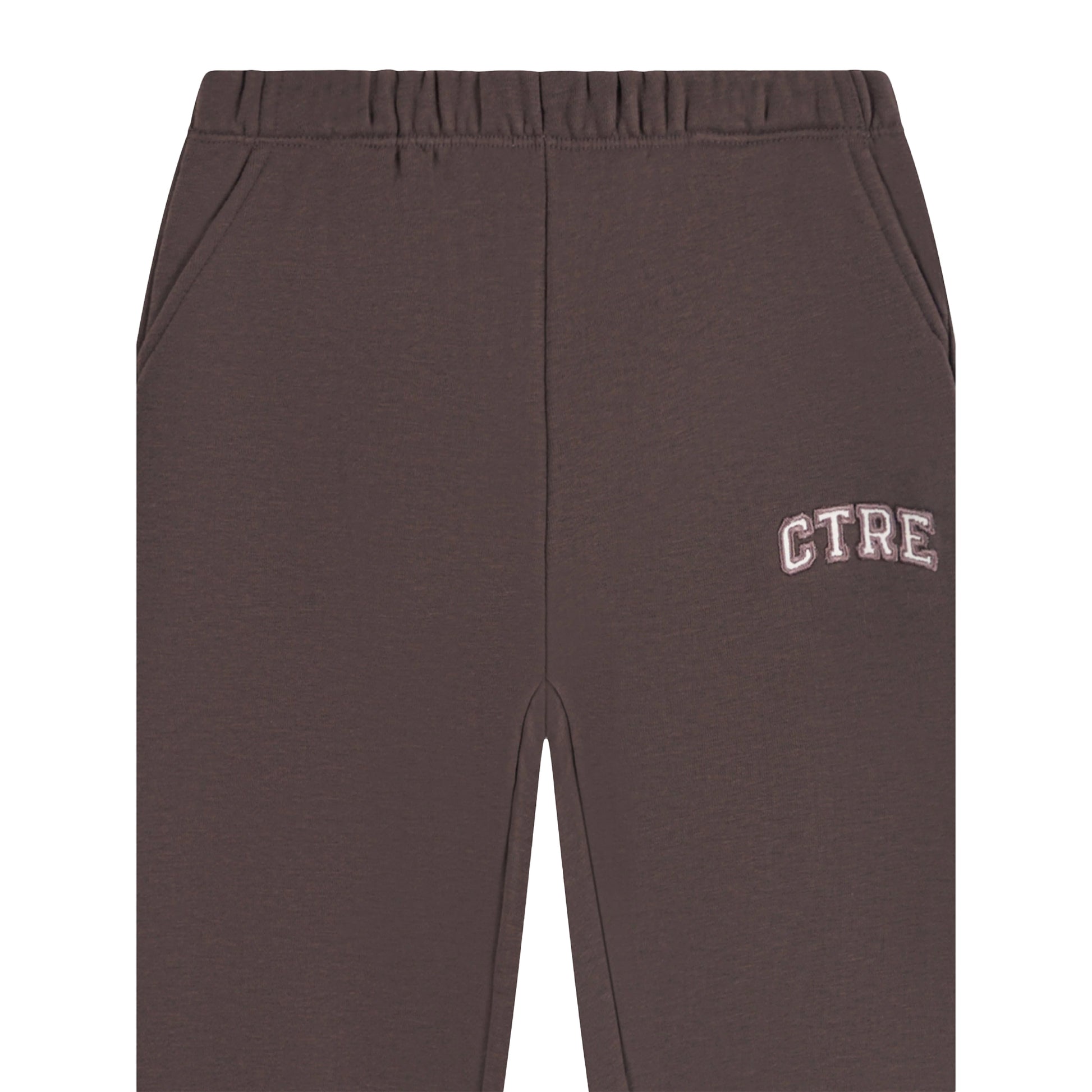 Brown - Side - Couture Club Childrens-Kids CTRE Cotton Blend Joggers