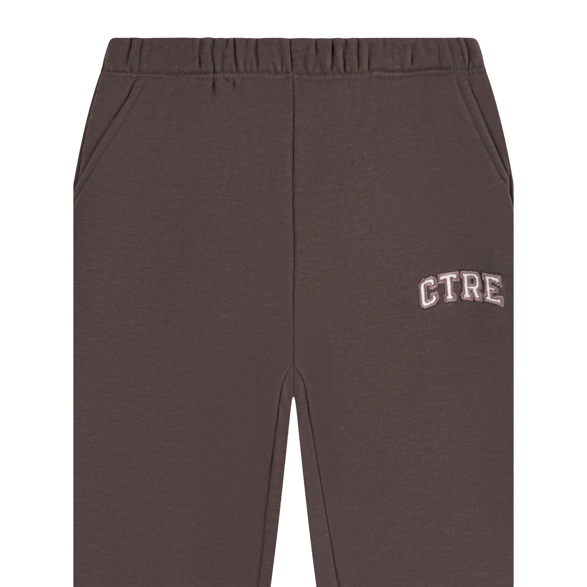 Brown - Side - Couture Club Childrens-Kids CTRE Cotton Blend Joggers
