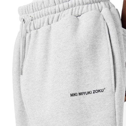 Grey - Side - MKI MIYUKI ZOKU Unisex Adult Relaxed Fit Joggers