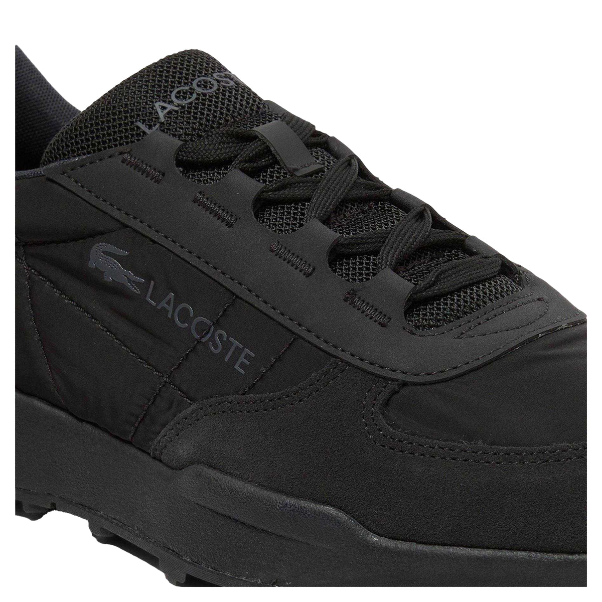 Black - Lifestyle - Lacoste Mens Elite Actevo Suede Shoes