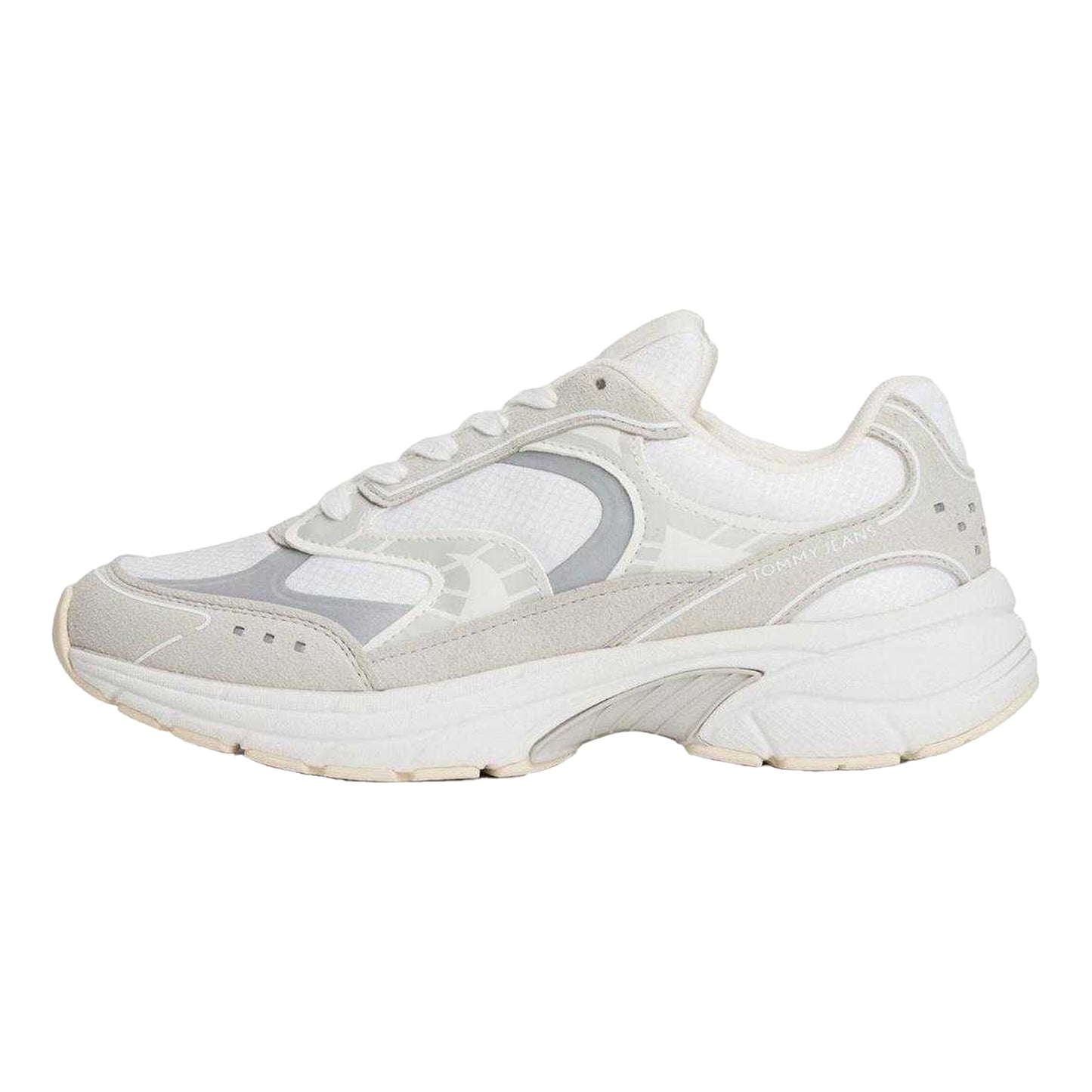 Ecru - Side - Tommy Jeans Womens-Ladies Archive Trainers