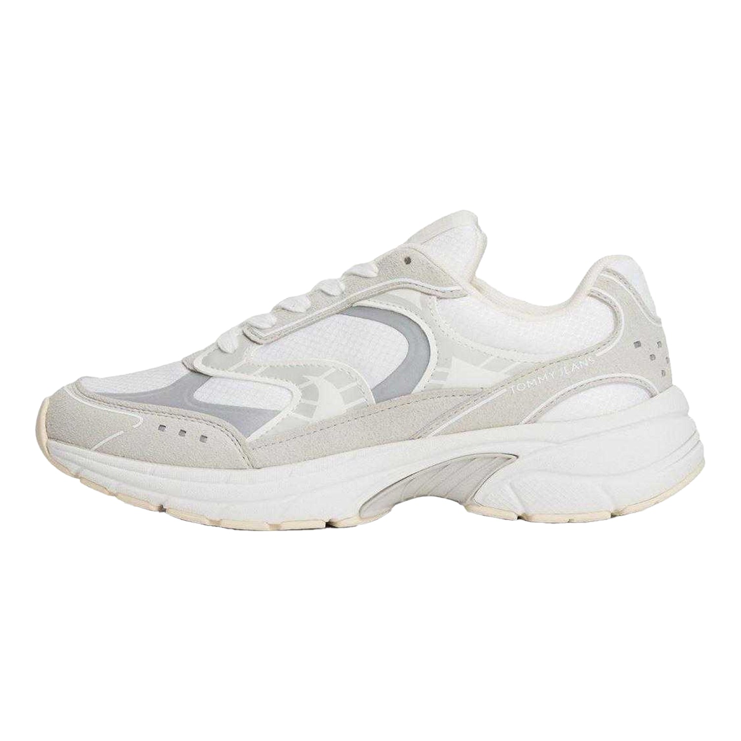 Ecru - Side - Tommy Jeans Womens-Ladies Archive Trainers