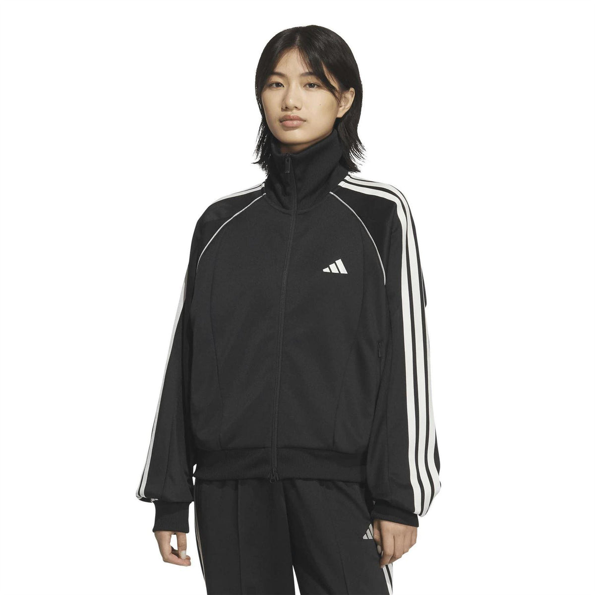 Black-Off White - Pack Shot - Adidas Mens Relaxed Fit Track Top