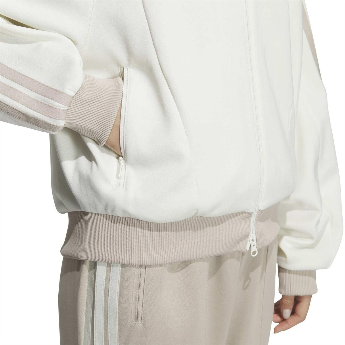 Off White - Lifestyle - Adidas Mens Relaxed Fit Track Top