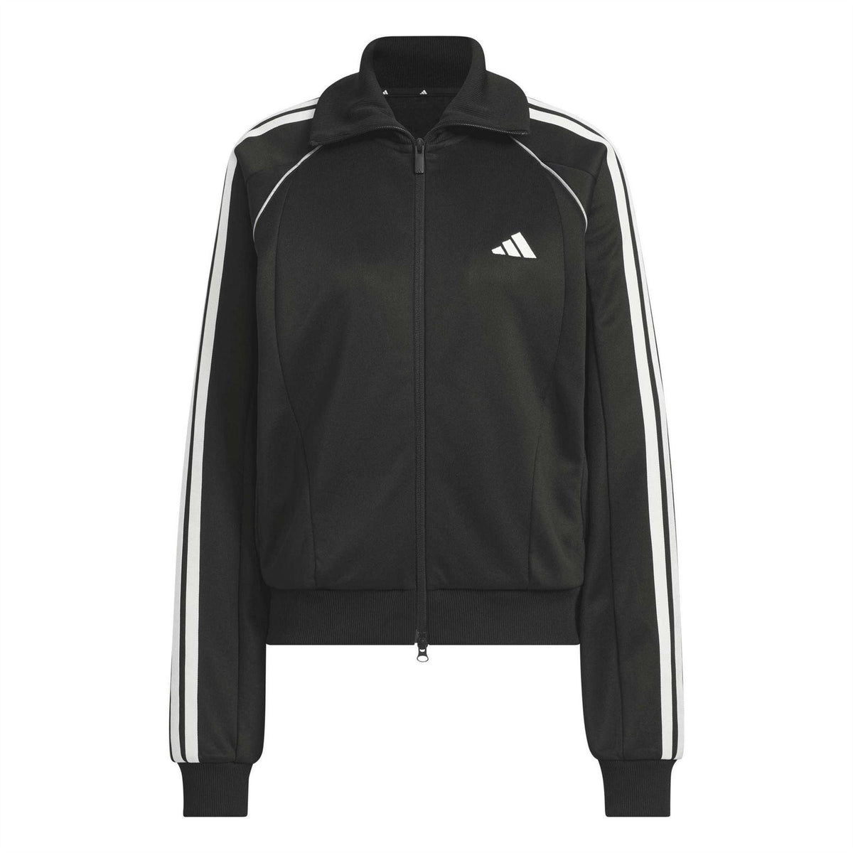 Black-Off White - Front - Adidas Mens Relaxed Fit Track Top