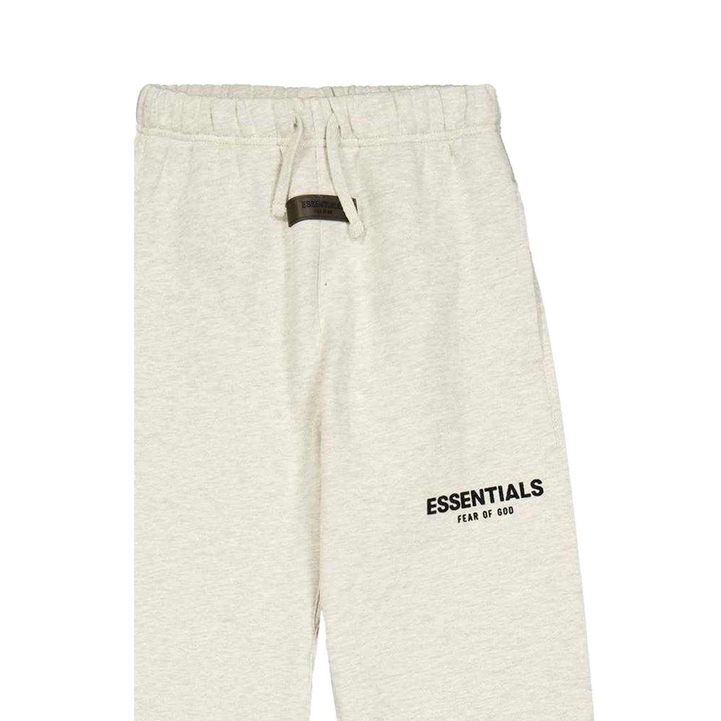 Oatmeal - Side - Fear Of God Essentials Childrens-Kids Fleece Relaxed Fit Sweatpants