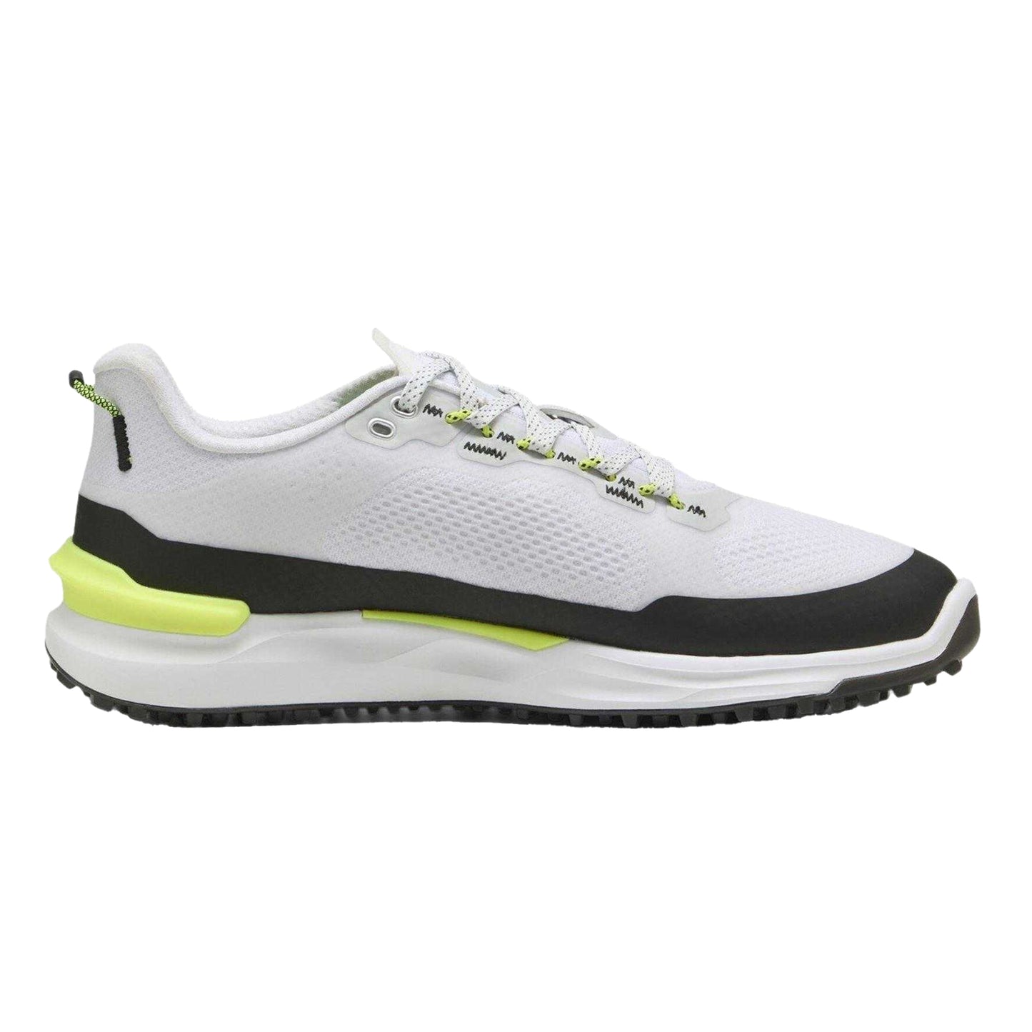 White-Black-Yellow - Front - Puma Mens Ignite Elevate X Flat Golf Shoes