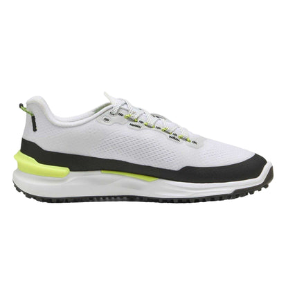 White-Black-Yellow - Front - Puma Mens Ignite Elevate X Flat Golf Shoes