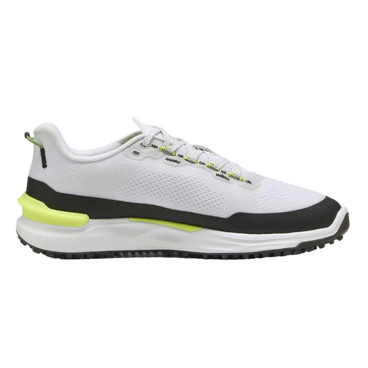 White-Black-Yellow - Front - Puma Mens Ignite Elevate X Flat Golf Shoes