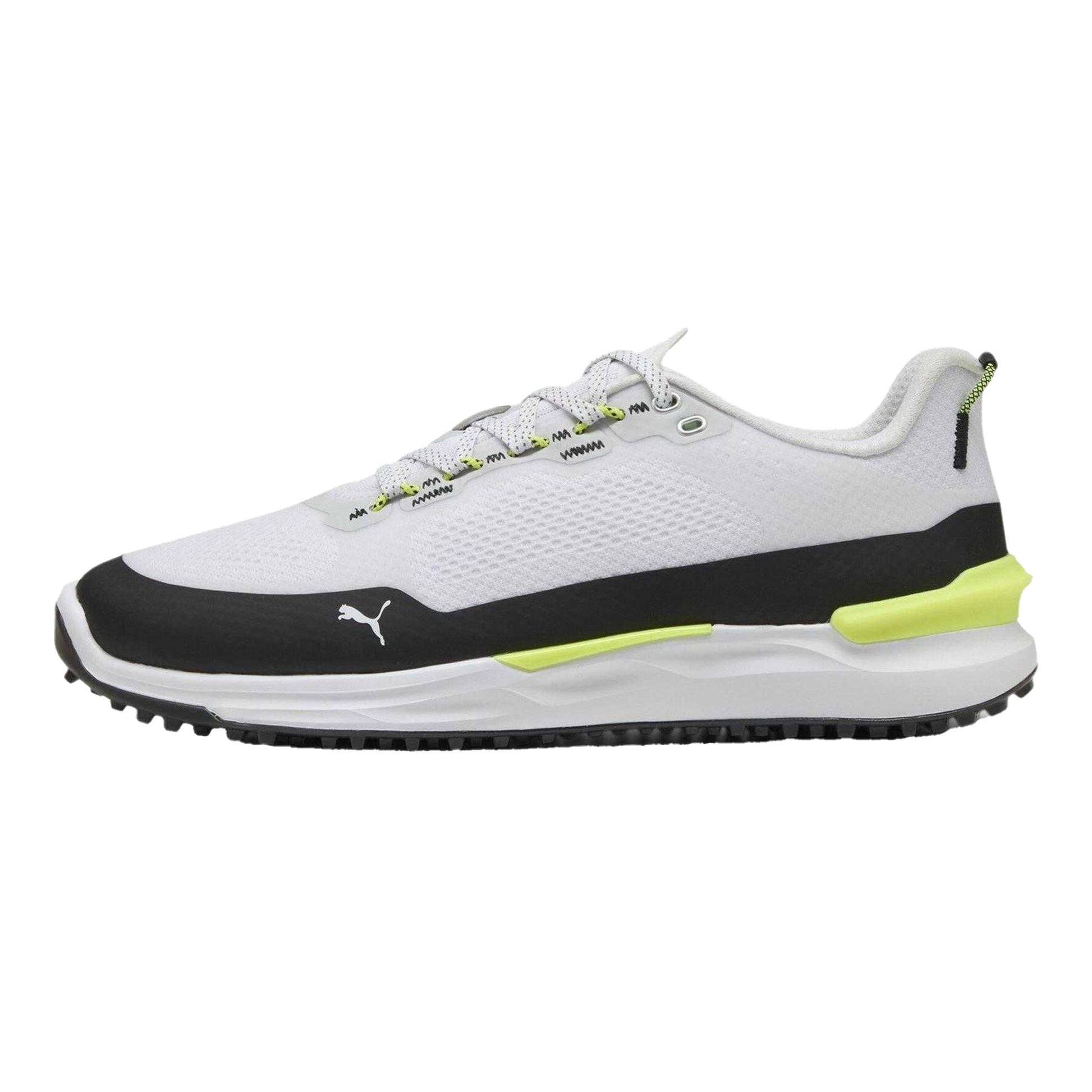 White-Black-Yellow - Back - Puma Mens Ignite Elevate X Flat Golf Shoes