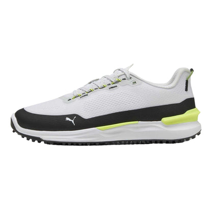White-Black-Yellow - Back - Puma Mens Ignite Elevate X Flat Golf Shoes