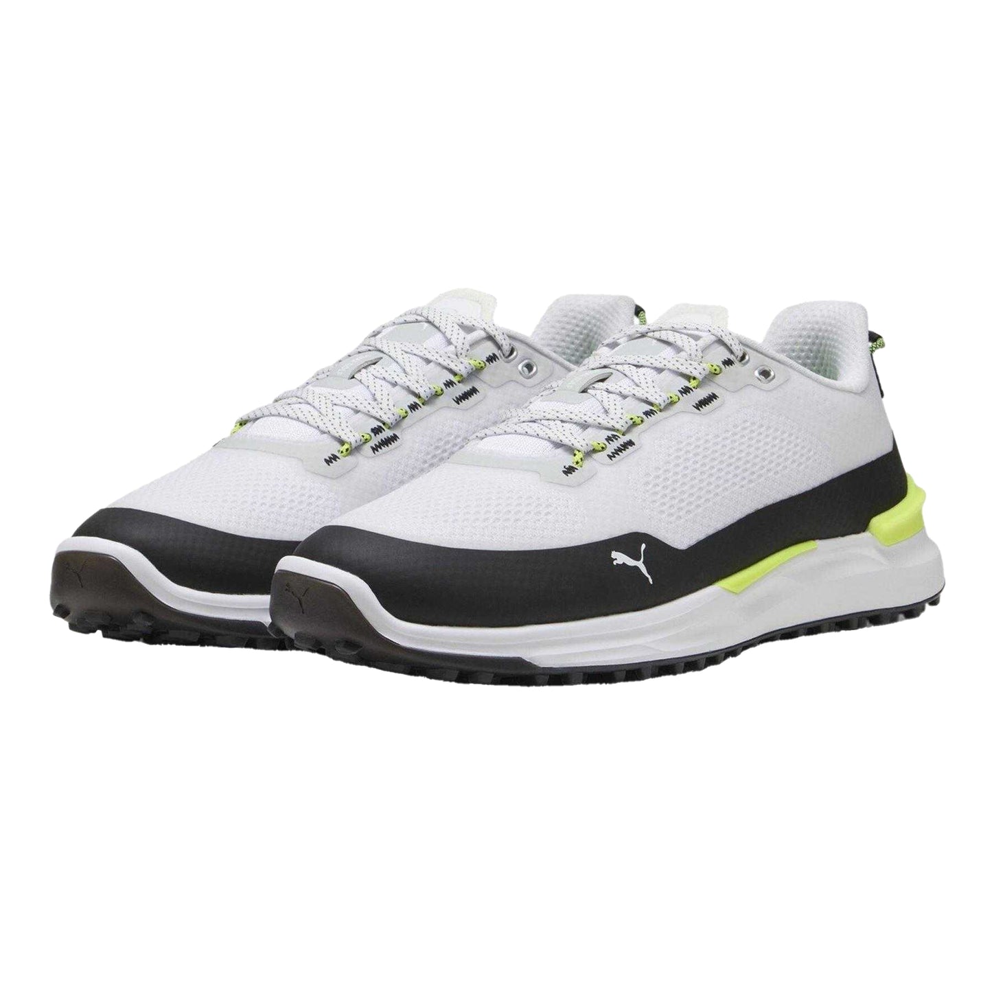 White-Black-Yellow - Pack Shot - Puma Mens Ignite Elevate X Flat Golf Shoes