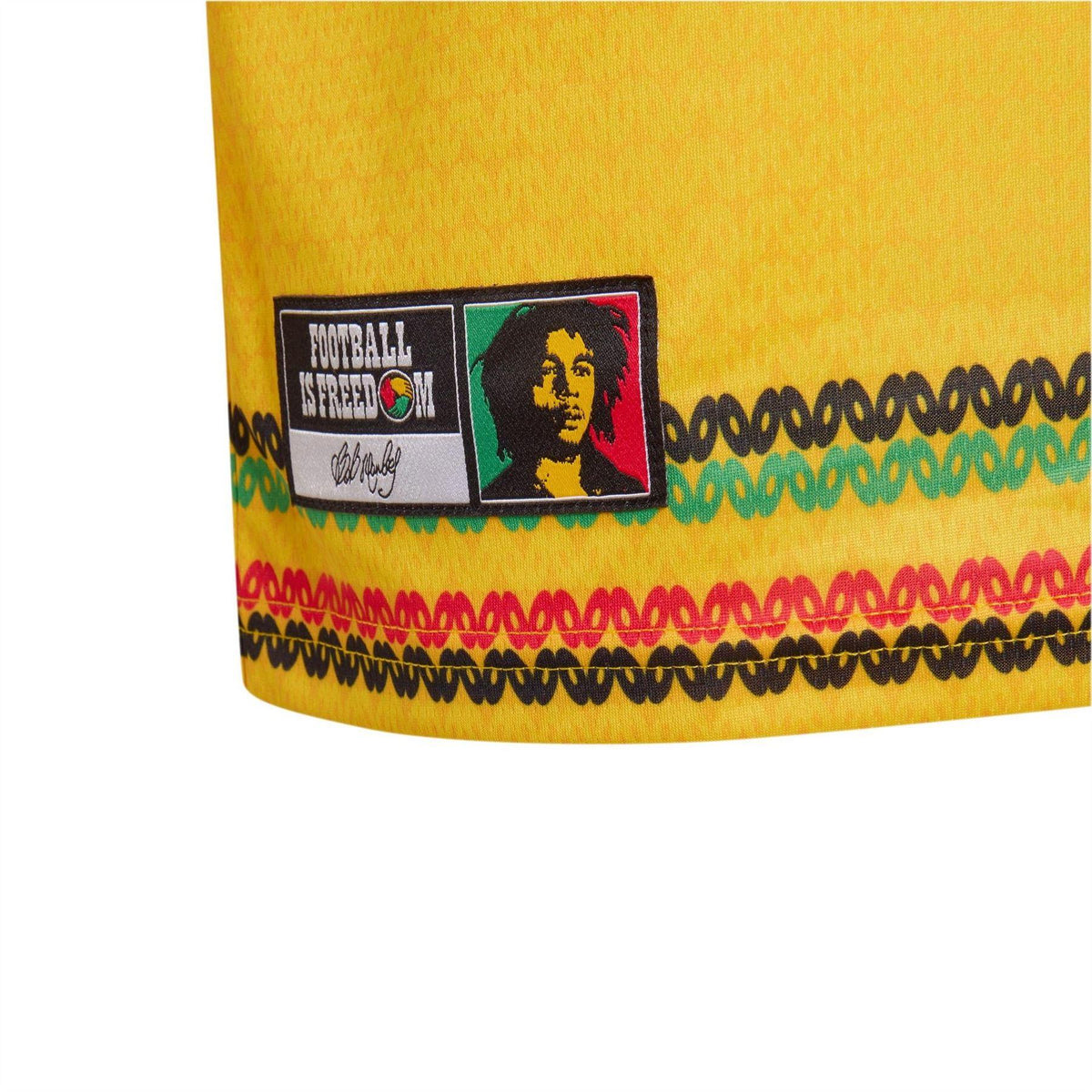 Gold-Green - Lifestyle - Adidas Childrens-Kids Bob Marley 2026 Jamaica Home Shirt