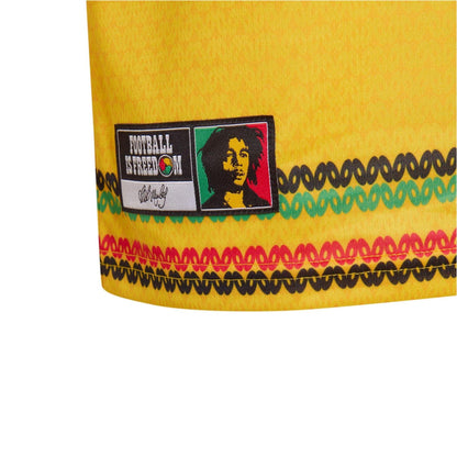 Gold-Green - Lifestyle - Adidas Childrens-Kids Bob Marley 2026 Jamaica Home Shirt