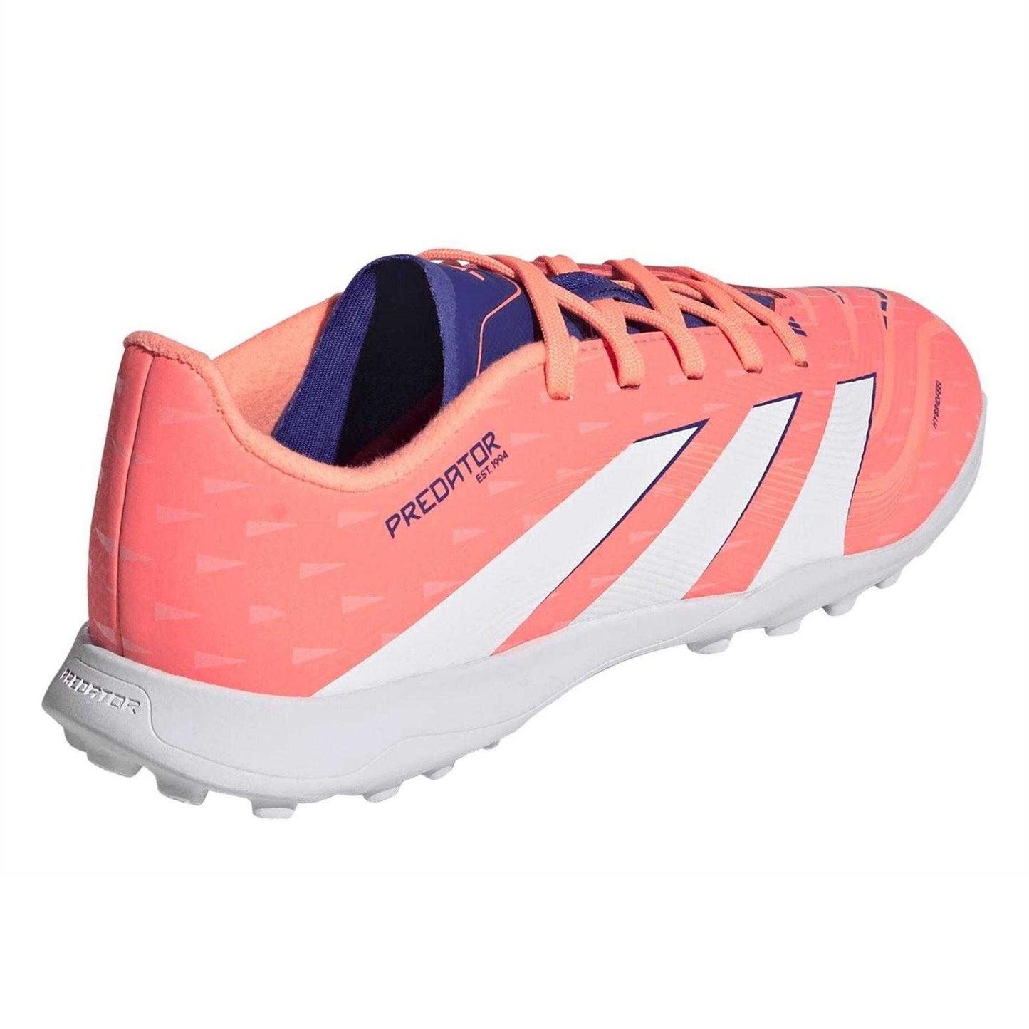 Coral - Back - Adidas Childrens-Kids Predator League 3 Stripes Football Boots