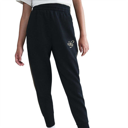 Black - Side - Nike Girls NSW Fleece Joggers
