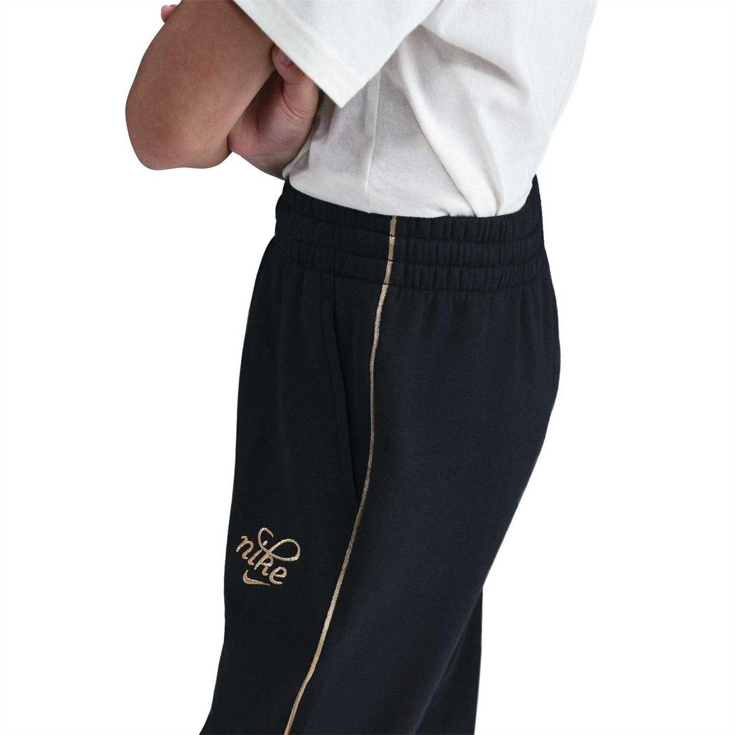 Black - Lifestyle - Nike Girls NSW Fleece Joggers