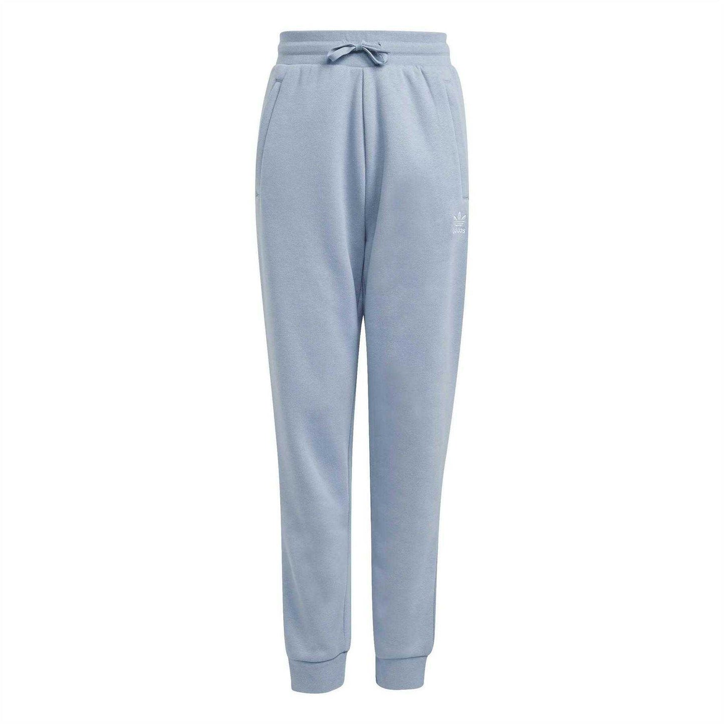 Blue - Front - Adidas Childrens-Kids Embroidered Pull-On Joggers