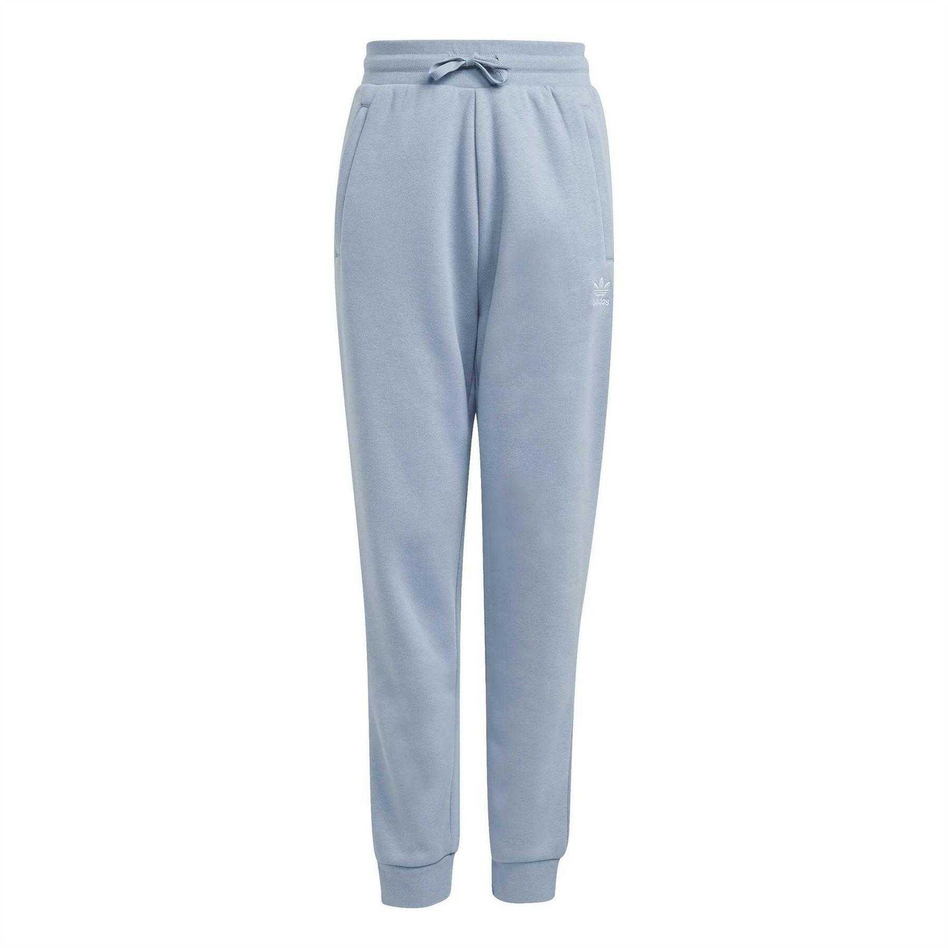 Blue - Front - Adidas Childrens-Kids Embroidered Pull-On Joggers