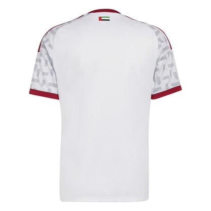 White-Red - Back - Adidas Mens 2026 UAE FA Home Shirt