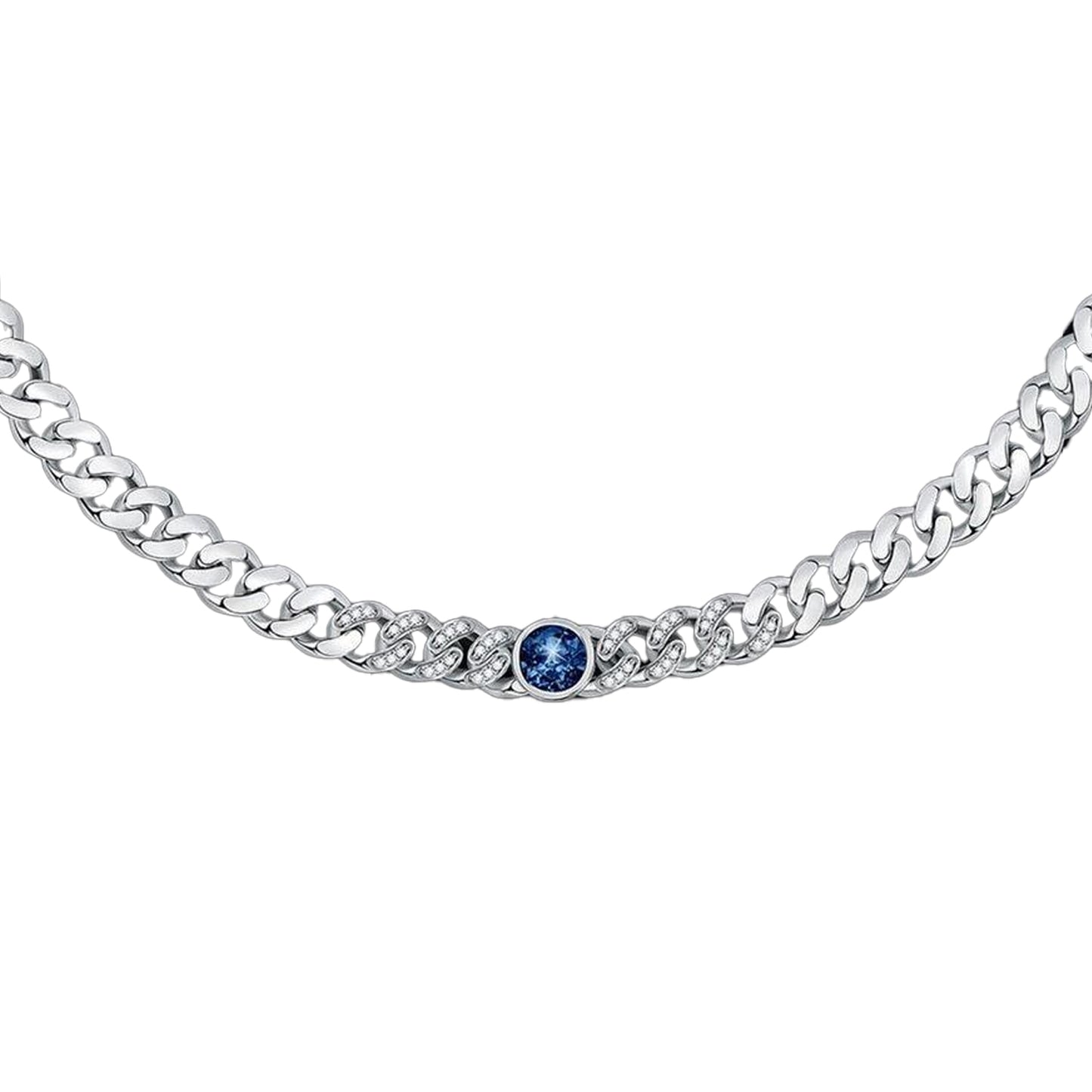 Silver - Back - Chiara Ferragni Womens-Ladies Chain Necklace