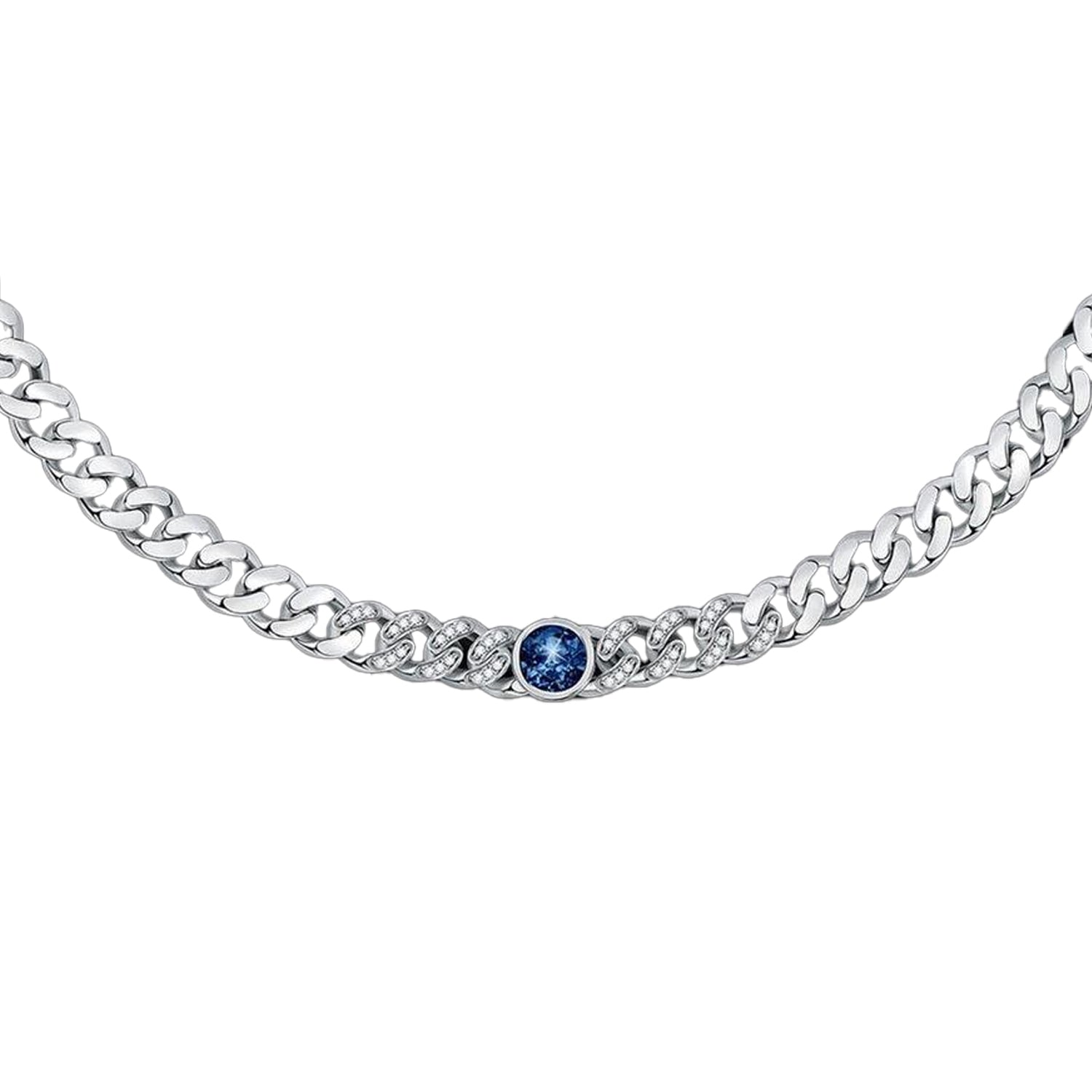 Silver - Back - Chiara Ferragni Womens-Ladies Chain Necklace