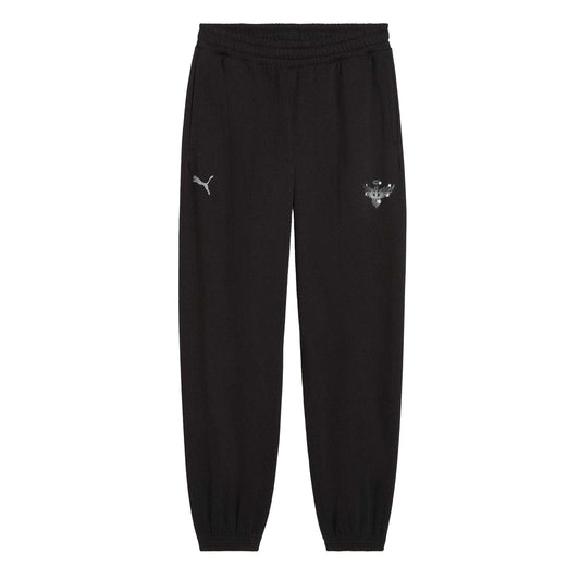 Black-Silver - Front - Puma Mens Performance Joggers