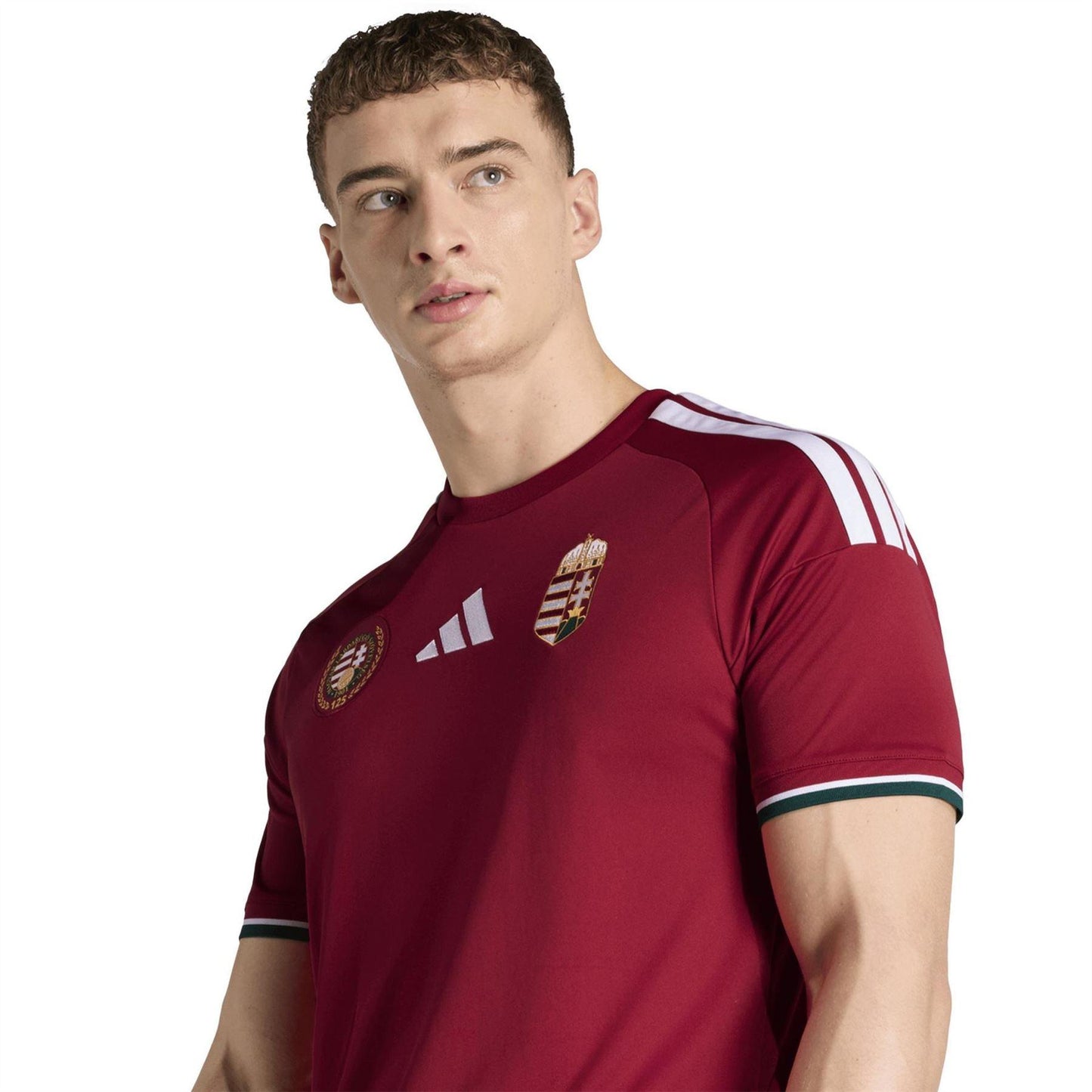 Red-White - Side - Adidas Mens World Cup 2026 Hungary Home Shirt